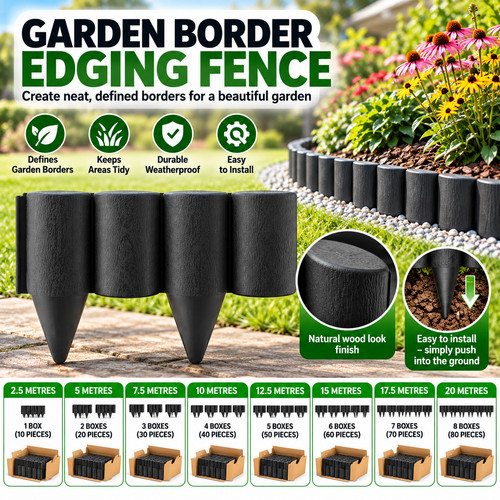 Garden border edging fence - garden,