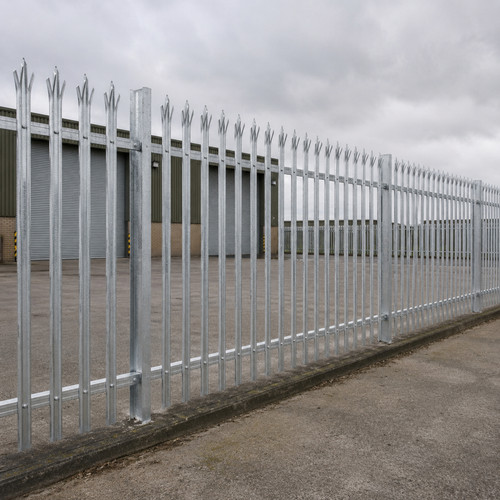 Galvanised palisade fencing - palisade,