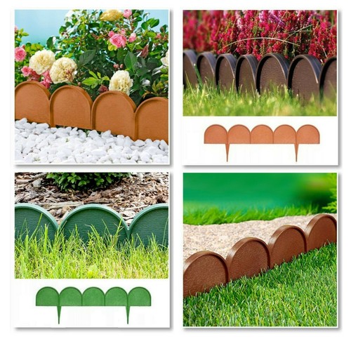 Plastic garden fence lawn - plastic,