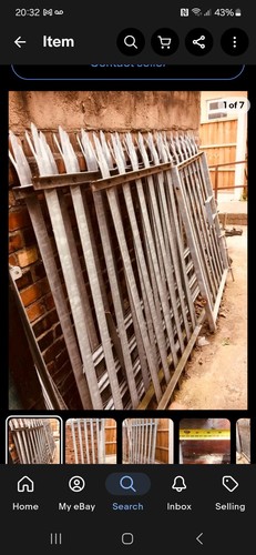 Used palisade security - used, fencing