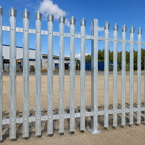 Galvanised steel palisade - galvanised,