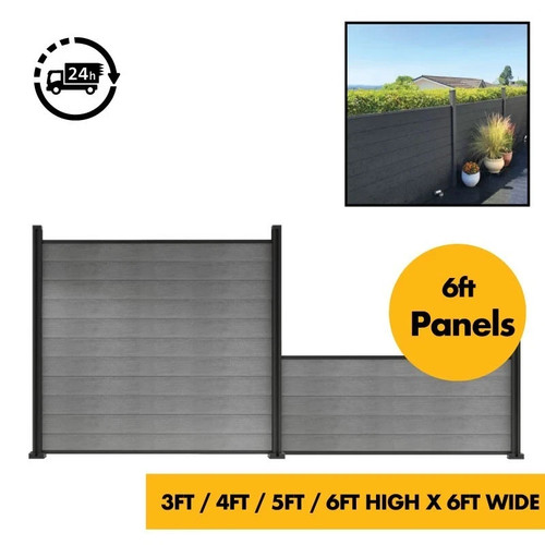 Wpc composite fence panel kit - wpc,