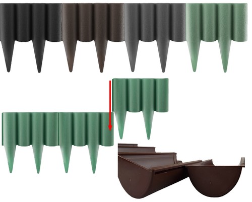 Garden palisade edging border - garden,