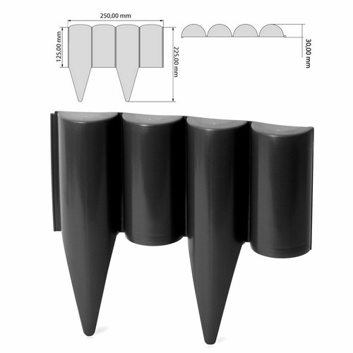 Plastic black palisade lawn - plastic,