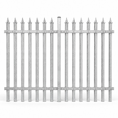 Galvanised steel palisade - galvanised,