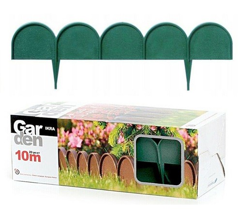 10m length green fence border - 10m,